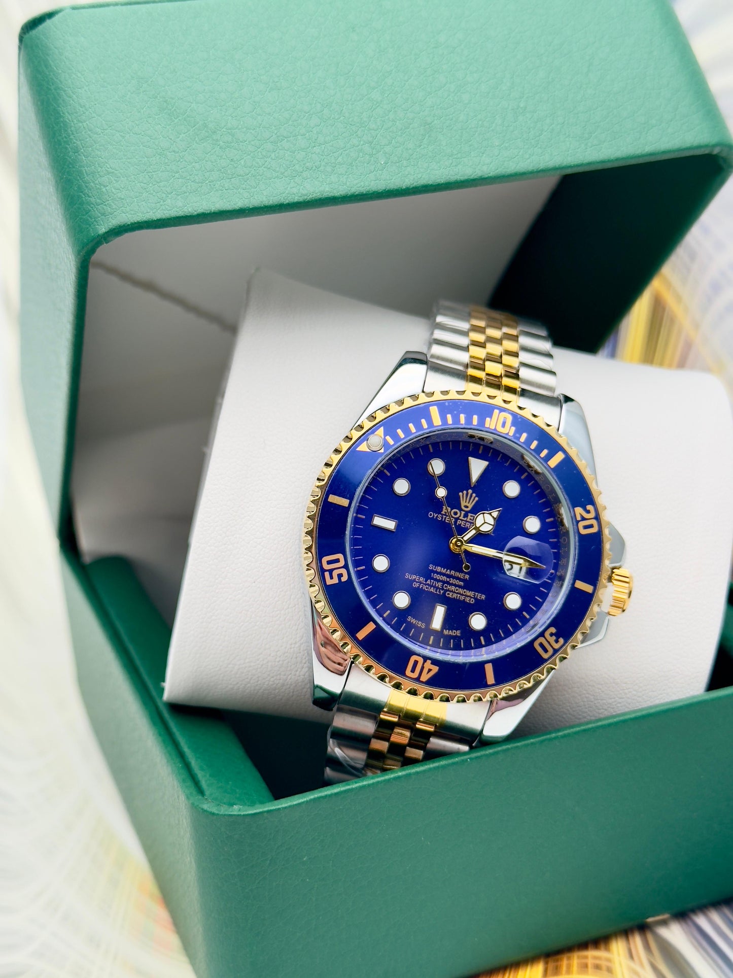 RELOJ ROLEX SUBMARINER PULSO TRENZADO!